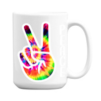 Hand Peace Sign 15 Oz Coffee Mug | Artistshot