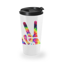 Hand Peace Sign Travel Mug | Artistshot