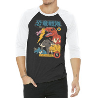 Dino Sentai 3/4 Sleeve Shirt | Artistshot