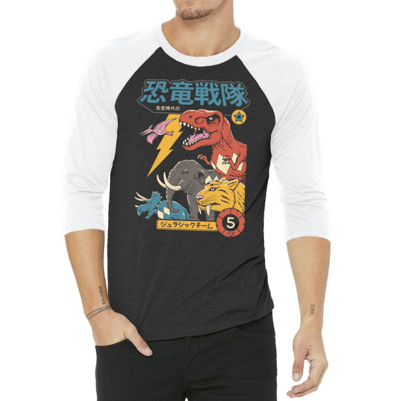 Dino Sentai 3/4 Sleeve Shirt | Artistshot