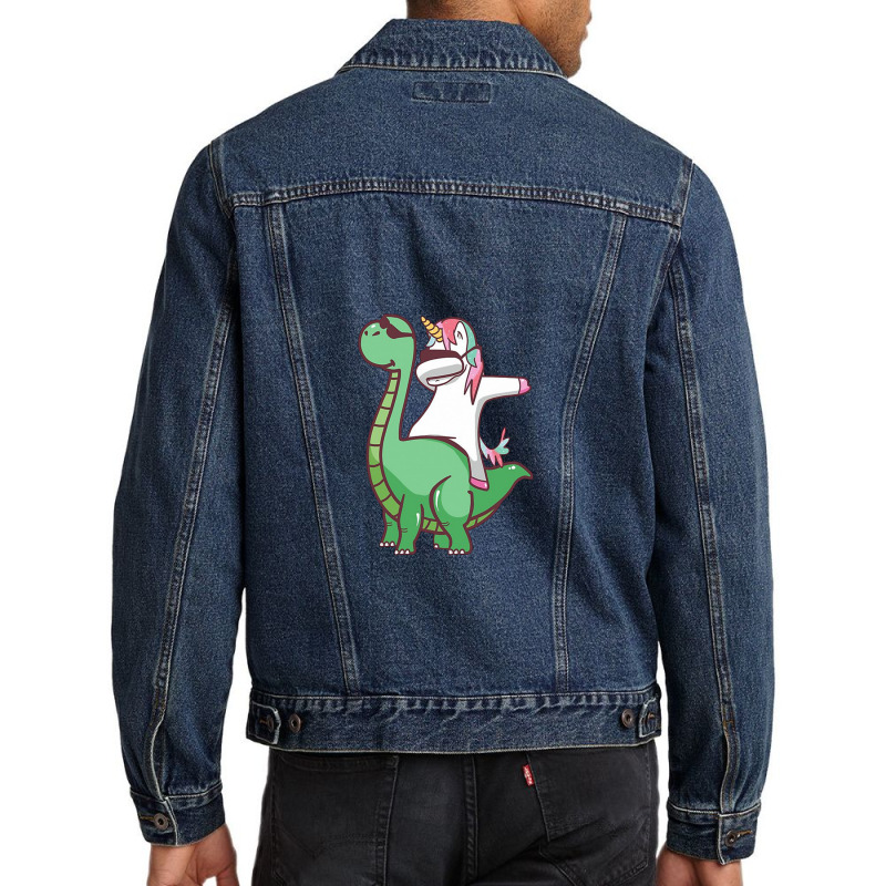 Cute Dinosaur Men Denim Jacket | Artistshot