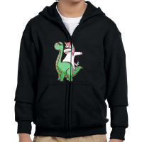 Cute Dinosaur Youth Zipper Hoodie | Artistshot