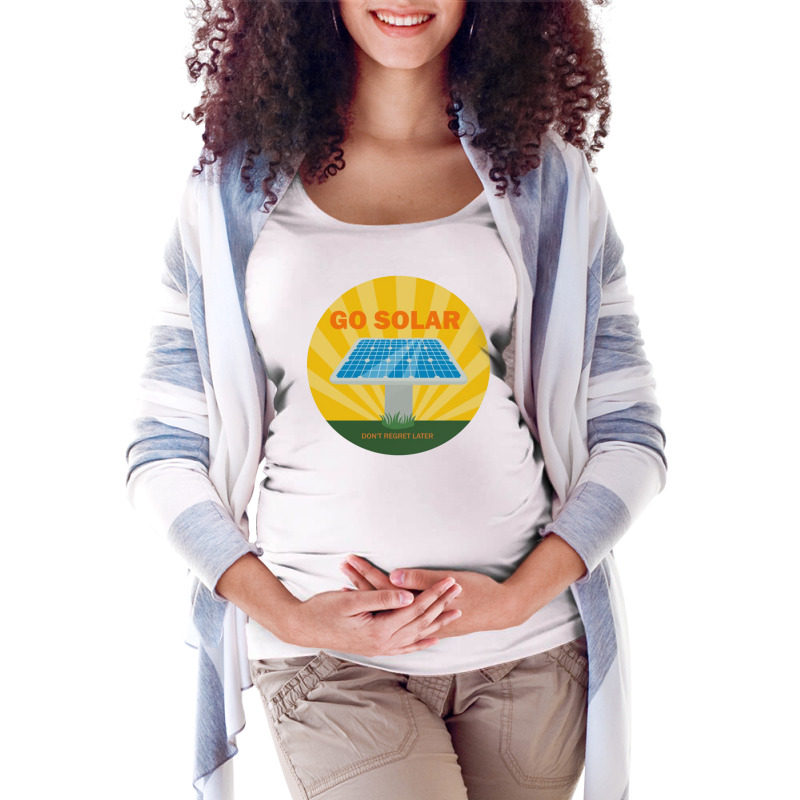 Save Energy Maternity Scoop Neck T-shirt by pujie asmara | Artistshot