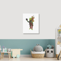 Frog Christmas Carol Portrait Canvas Print | Artistshot