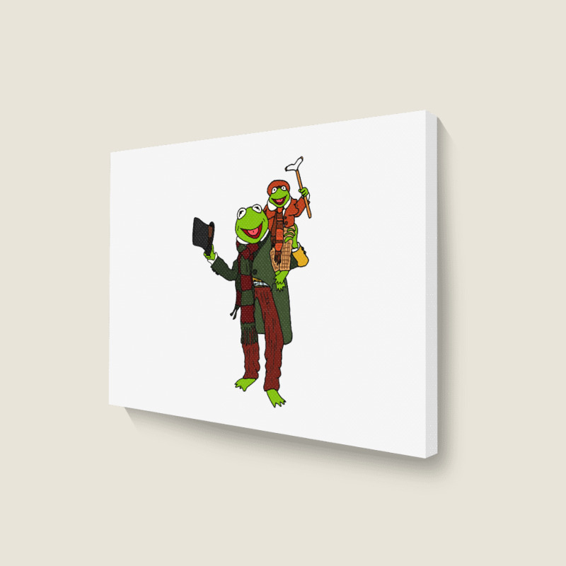 Frog Christmas Carol Landscape Canvas Print | Artistshot