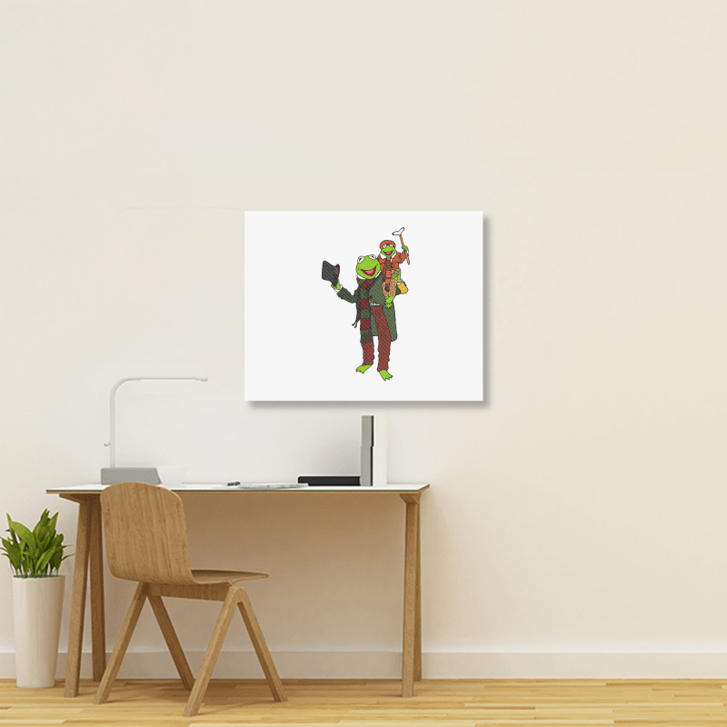 Frog Christmas Carol Landscape Canvas Print | Artistshot