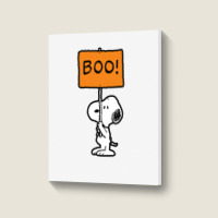 Boo Halloween Portrait Canvas Print | Artistshot