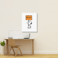 Boo Halloween Portrait Canvas Print | Artistshot