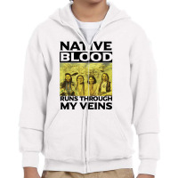 Native Blood Youth Zipper Hoodie | Artistshot