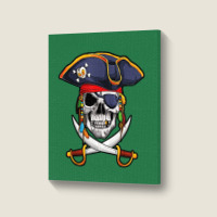 Skull Halloween Portrait Canvas Print | Artistshot