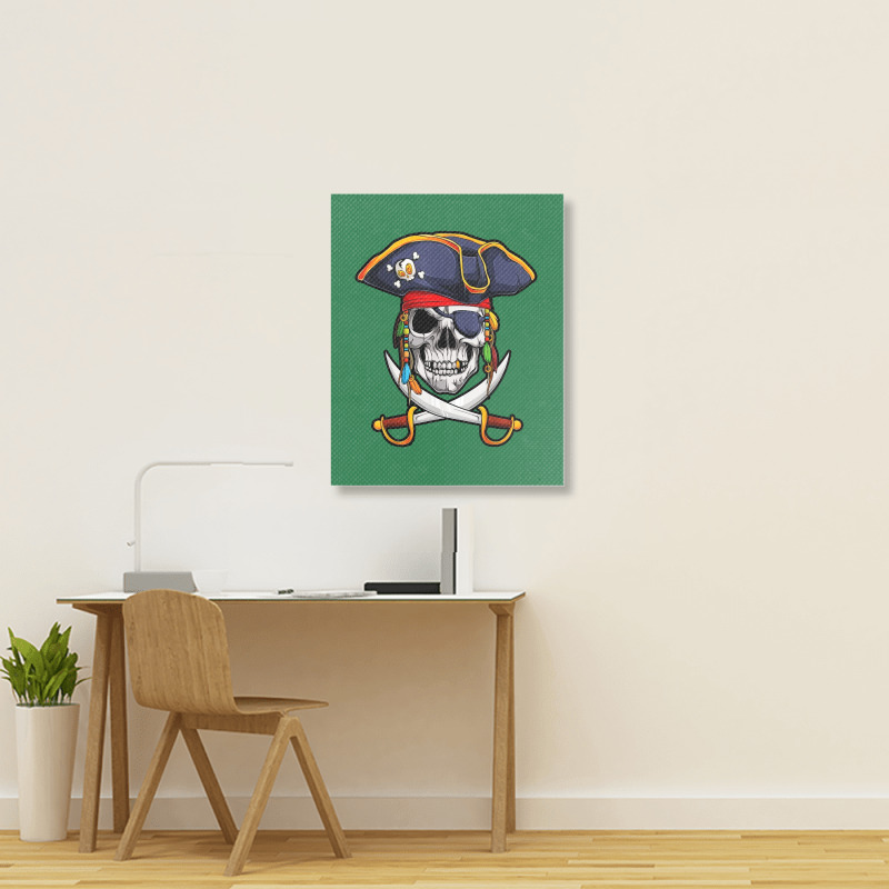 Skull Halloween Portrait Canvas Print | Artistshot