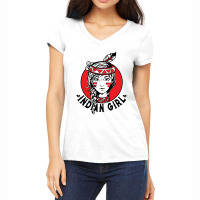 Indian Girl Women's V-neck T-shirt | Artistshot