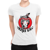 Indian Girl Ladies Fitted T-shirt | Artistshot