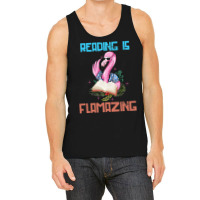 Book Reader Who Also Loves Animals Like The Flamingo 378 Booked Books Tank Top | Artistshot