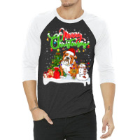 English Bulldog Xmas Lighting Matching Santa English Bulldog Dog Weari 3/4 Sleeve Shirt | Artistshot