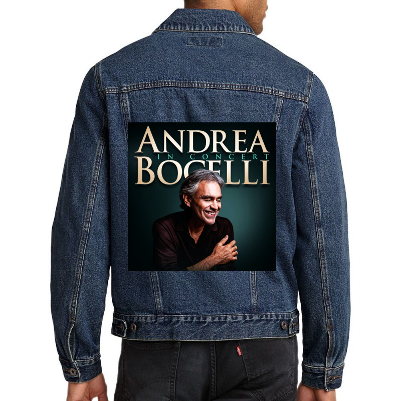 Andrea Bocelli -  Italian Operatic Tenor And Multi-instrumentalist Men Denim Jacket by whisker | Artistshot