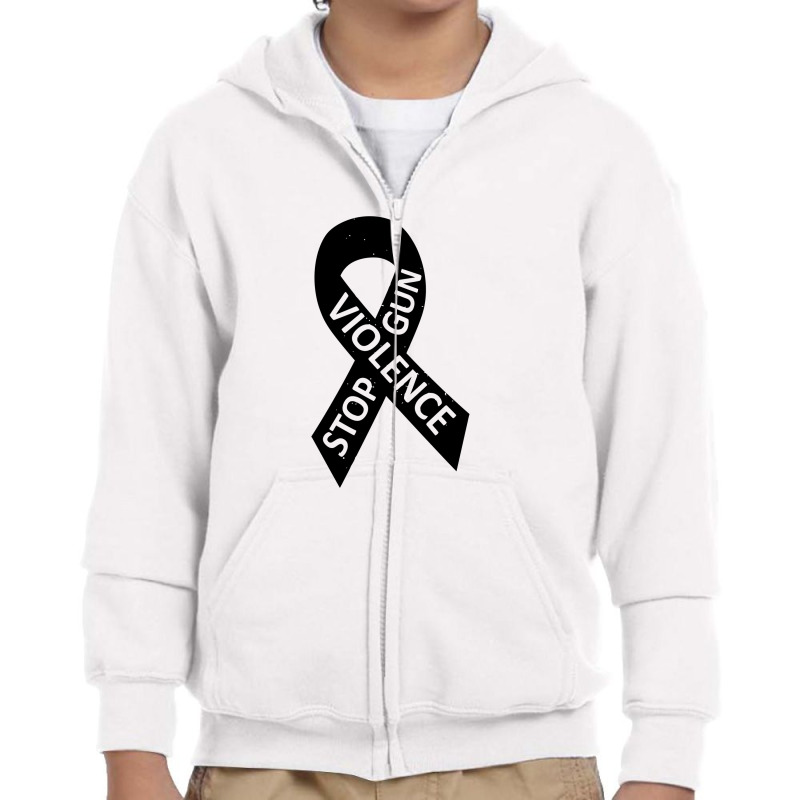 Gun Violence Awareness   Stop Gun Violence Youth Zipper Hoodie by mantapsrasa | Artistshot