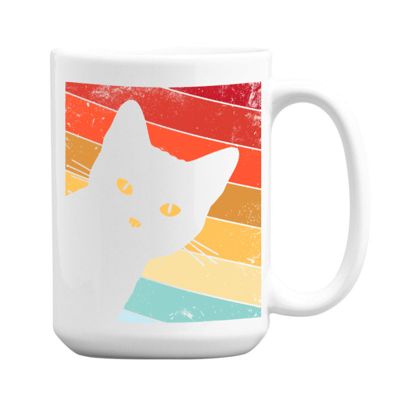 Retro Vintage Cat 15 Oz Coffee Mug | Artistshot