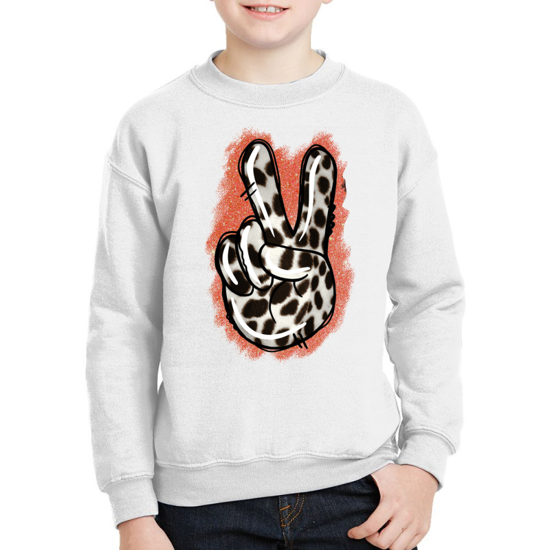 Dalmatians Skin Peace Sign Youth Sweatshirt | Artistshot