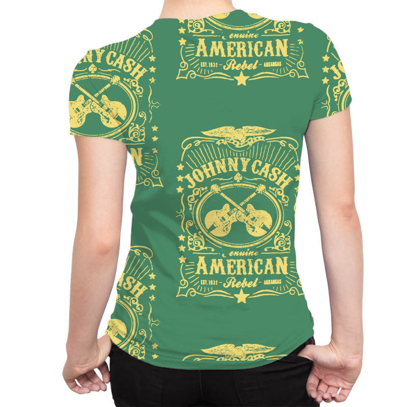 Johnny Cash American Rebel All Over Women's T-shirt | Artistshot