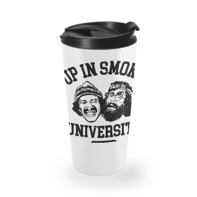 Up In Smoke University Travel Mug | Artistshot