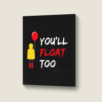 You’ll Float Too Red Balloon Halloween Costume Portrait Canvas Print | Artistshot