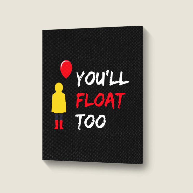 You’ll Float Too Red Balloon Halloween Costume Portrait Canvas Print | Artistshot