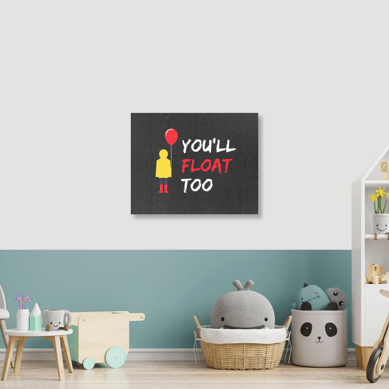 You’ll Float Too Red Balloon Halloween Costume Landscape Canvas Print | Artistshot