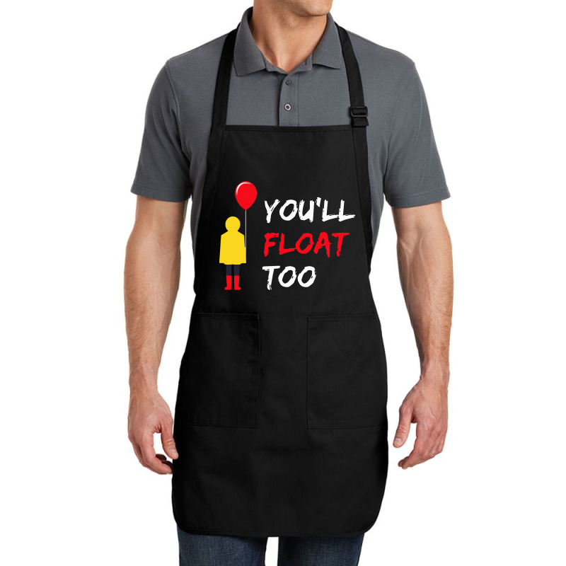 You’ll Float Too Red Balloon Halloween Costume Full-length Apron | Artistshot