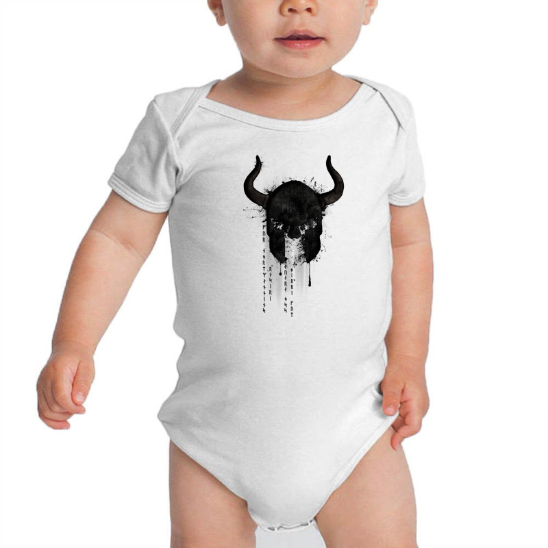 Dark Ink Northmen Baby Bodysuit by camiloska | Artistshot