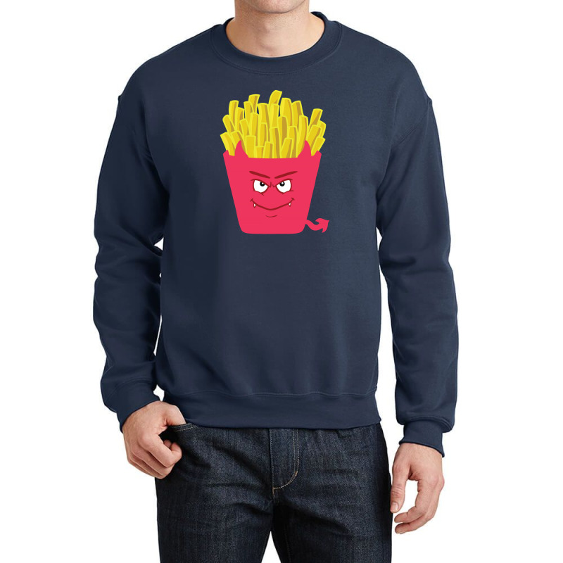 Evil Fries Crewneck Sweatshirt | Artistshot