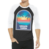 Sarasota T  Shirt Sarasota Florida F L Vintage Retro T  Shirt 3/4 Sleeve Shirt | Artistshot