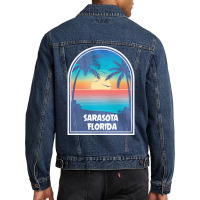 Sarasota T  Shirt Sarasota Florida F L Vintage Retro T  Shirt Men Denim Jacket | Artistshot