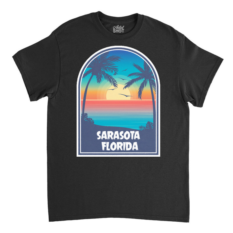 Sarasota T  Shirt Sarasota Florida F L Vintage Retro T  Shirt Classic T-shirt by raftdesign | Artistshot