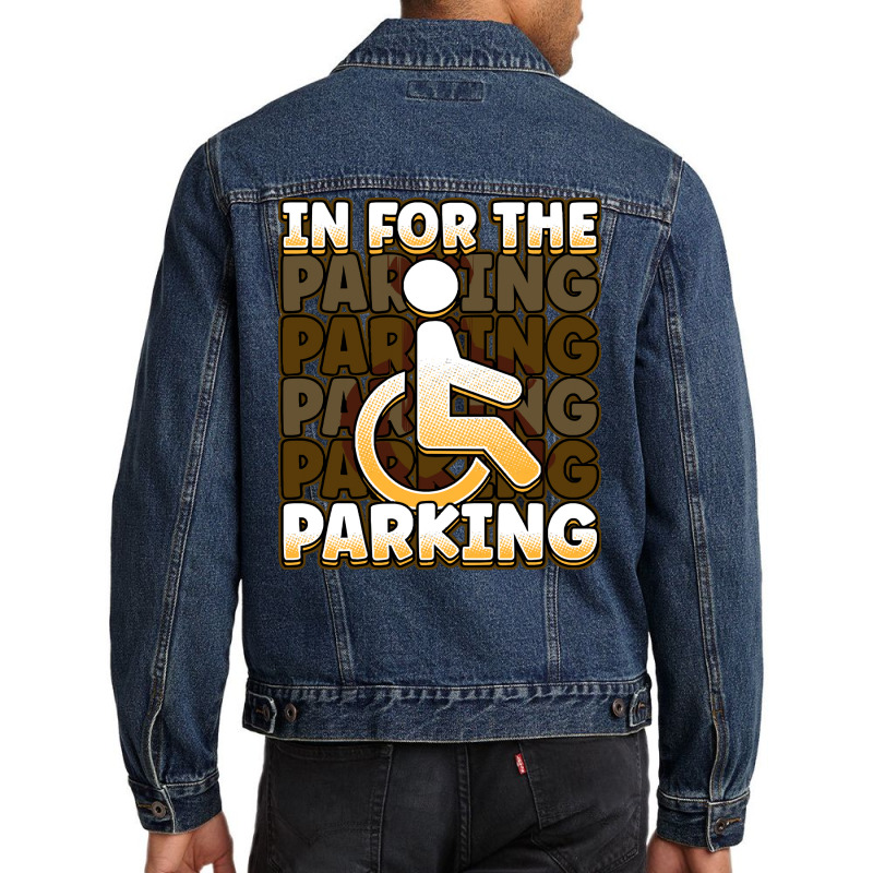 Invalid T  Shirt Handicap Wheelchair Design For An Amputation Survivor Men Denim Jacket | Artistshot