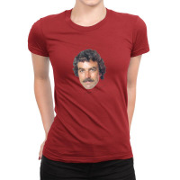 Tom Selleck, 80s Vintage Style Aesthetic Design Ladies Fitted T-shirt | Artistshot