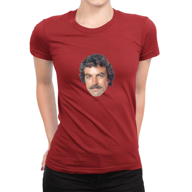 Tom Selleck, 80s Vintage Style Aesthetic Design Ladies Fitted T-shirt | Artistshot