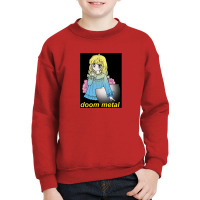 Metal Aesthetic Nihilist Meme Design Youth Sweatshirt | Artistshot