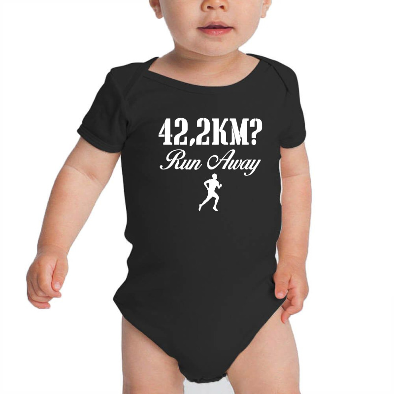 Marathon Running Quote Baby Bodysuit by jasmine Tees | Artistshot