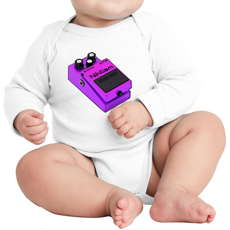 Nihilism Guitar Effects Pedal Humorous Guitarist Gift Long Sleeve Baby Bodysuit by oragumun | Artistshot