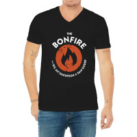 The Bonfire Podcast V-neck Tee | Artistshot