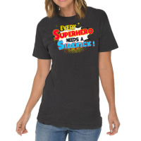 Kids Every Superhero Needs A Sidekick Brother Sister T Shirt Vintage T-shirt | Artistshot