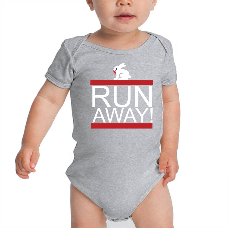 Run Away Rabbit Baby Bodysuit by MegaAgustina | Artistshot