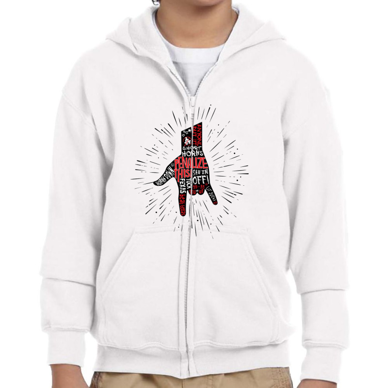 Beat Texas,penalize This!,horns Down Youth Zipper Hoodie by butuhbahu | Artistshot