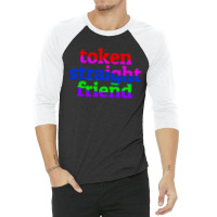 Token Straight Friend 3/4 Sleeve Shirt | Artistshot