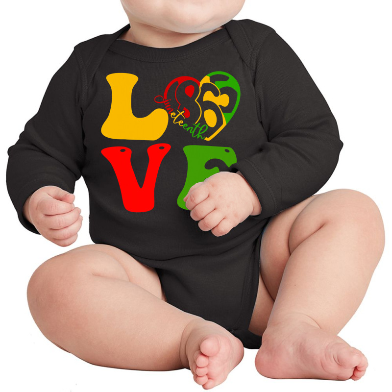 Happy Juneteenth Is My Independence Day Love Black Women T Shirt Long Sleeve Baby Bodysuit | Artistshot