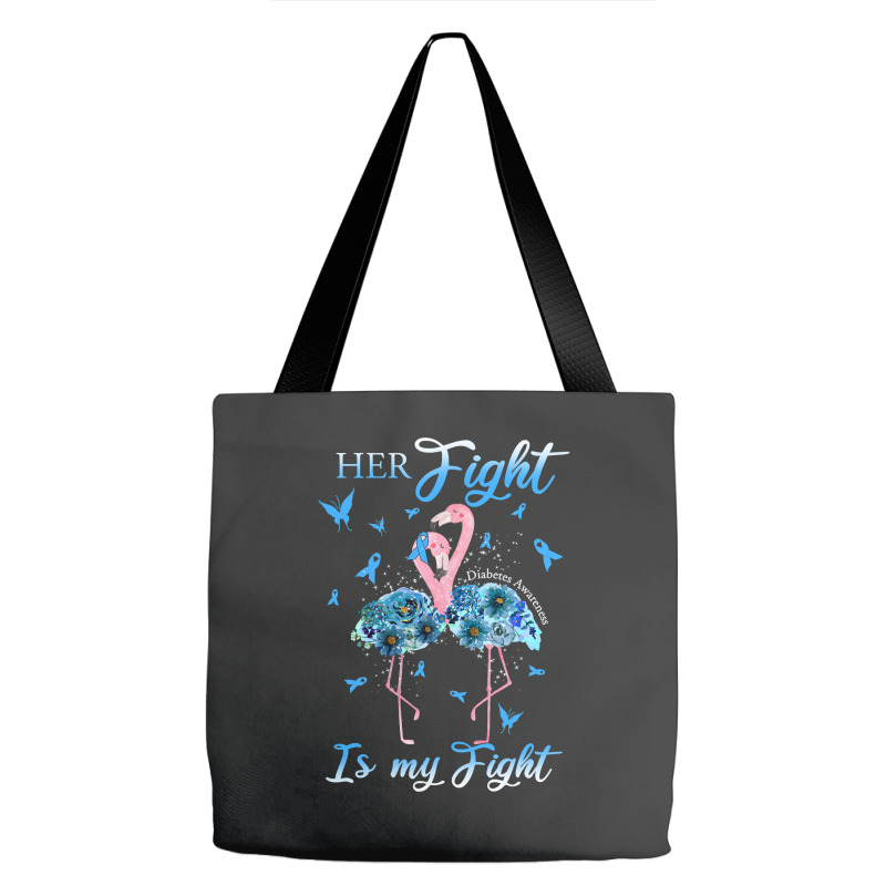 Diabetes Diabetic Her Fight Is My Fight Diabetes Awareness 517 Diabete Tote Bags by golferu | Artistshot