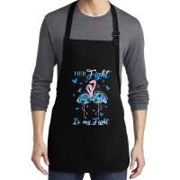 Diabetes Diabetic Her Fight Is My Fight Diabetes Awareness 517 Diabete Medium-length Apron | Artistshot