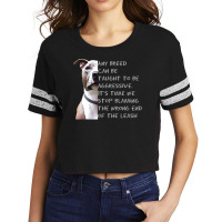 Pitbull Lover Dog Any Breed Can Be Taught To Be Aggressive Pitbull Res Scorecard Crop Tee | Artistshot