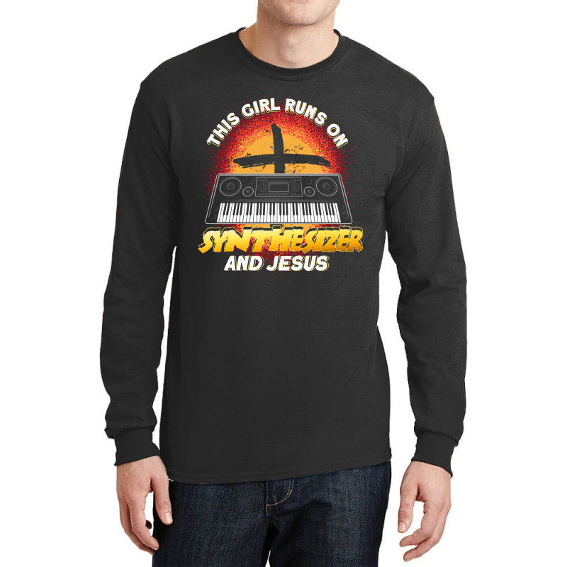 Runner Run Runner This Girl Runs On Synthesizer And Jesus Gift158 Run Long Sleeve Shirts | Artistshot